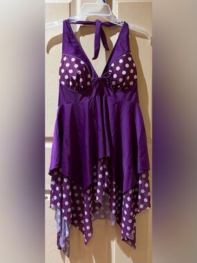 Two Piece Swim Dress, Size L